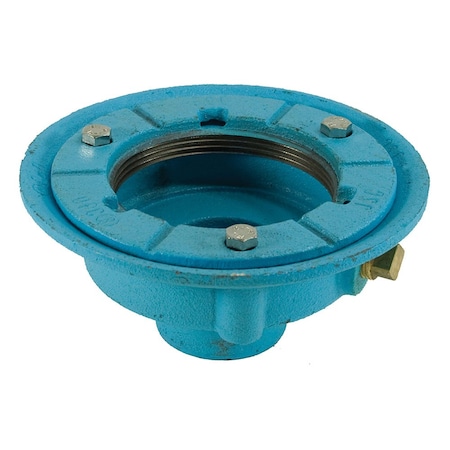 Jones Stephens 2in. Code Blue No Hub Drain Body with 7in. Pan and 3-1/2in. Spud Size - 2-1/2in. Height D65102